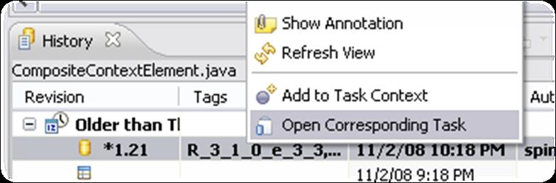Corresponding Task 8 Right+click on a class in