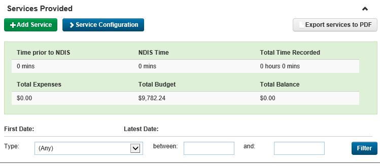 To remain consistent with how direct and indirect time is recorded in Fixus, NDIS service hours should be recorded in