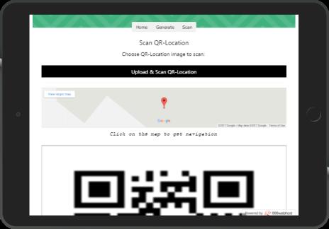 6 Figure 3: Get Location Code Figure 4: Generated QR Figure 4 above shows the result when user clicked on the Generate QR-Location button.
