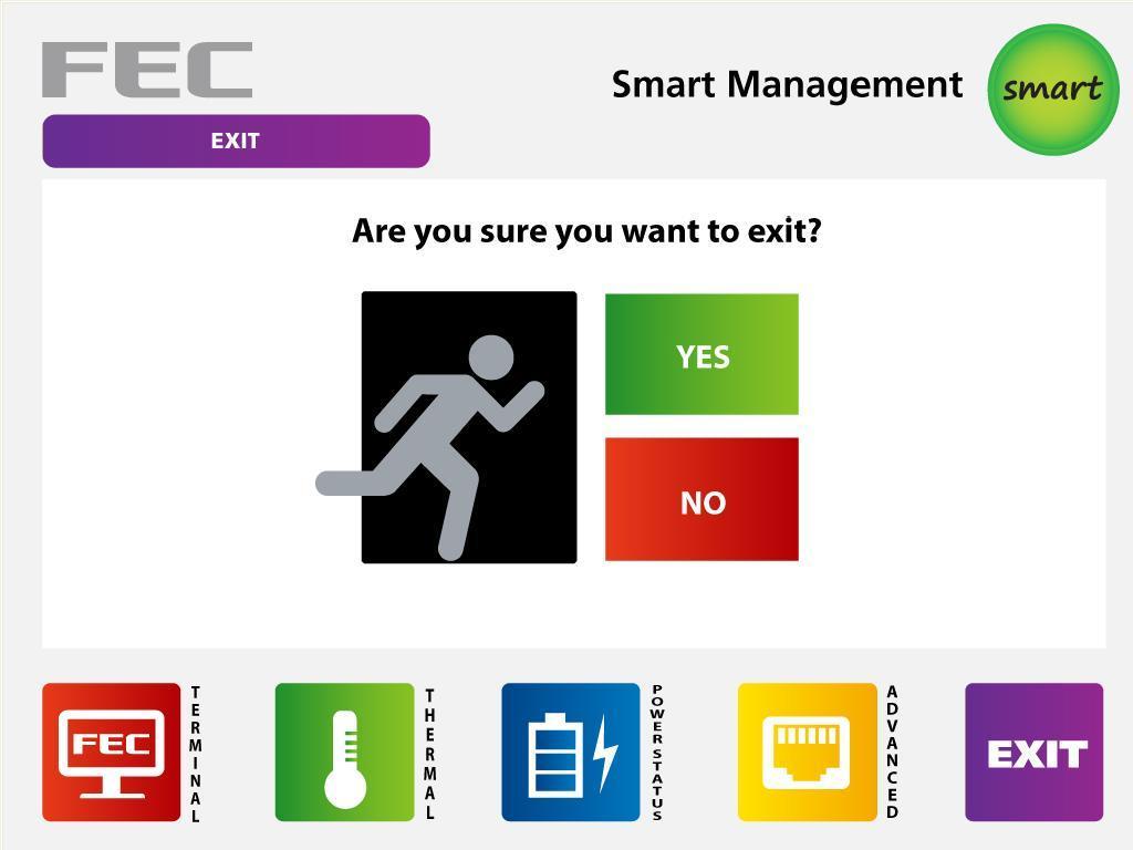 9. Exit Smart Management Tool 2nd Step 1st Step Remark: Please do NOT use Alt+F4 to close this program.