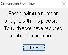 Conversion will auto fix precision if overflowed. 13.