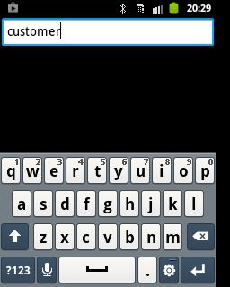 Step 2: Enter the name of the customer; if the save button is not visible enough, click on the back button to