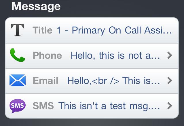 Modifying a Saved Message Though only Ready-to-Send messages are available to the Connect for iphone app, you still have the ability to modify the saved message template to add or remove Contact