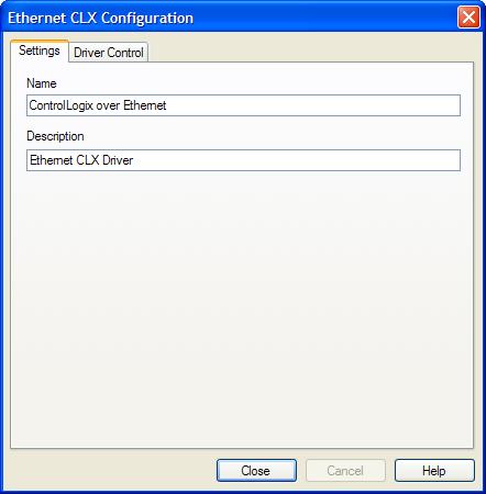 A device is created and the Ethernet CLX Configuration editor is launched. 4. If you wish, you may edit the Name and Description fields.