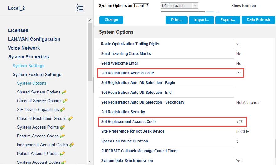Figure 48: system options Class of Service Options The next step is to setup a Class of Services for NuPoint's inbound ports such as voicemail In Class of Service for NuPoint Voicemail enable the