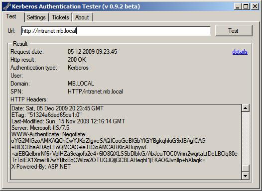 F. Verifying the Flow of Kerberos Tickets Use Kerberos Authentication Tester tool to verify Kerberos authentication. No installation is required.