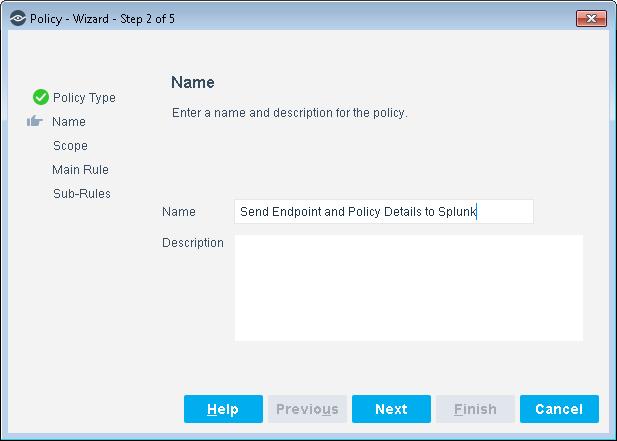 Run the Template This section describes how to create a policy from the policy template. For details about how the policy works, see Run Splunk Policy Templates. To run the template: 1.