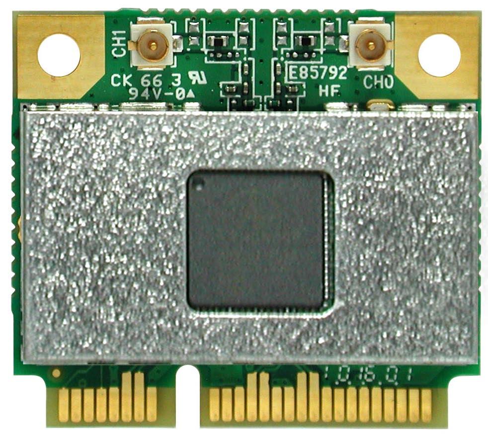DNXA-97 Specifica on 802.11n b/g wifi 2x2 PCIe half-size mini card, HB97/AR9287 Overview: DNXA-97 is a 802.11n b/g 2T2R in the smallest half-size mini card with PCIe form factor.