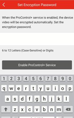 14. Create an encryption password and then