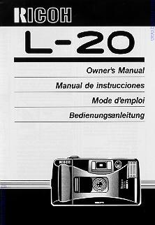 Ricoh L-20 posted 8-10-2003 This camera manual library is for reference and historical purposes, all rights reserved. This page is copyright by, M. Butkus, NJ.