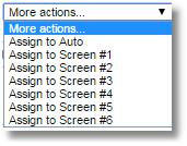 Remove an App or Web Link from a screen Remove an app or link from a screen in List View by putting a checkmark in the box next to the itme and
