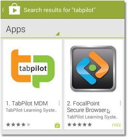 3.2.2 Installing TabPilot You can download from the Google Play store, or directly from our web site.