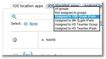 If an app is assigned to a group or class, it will not be deleted from the list until it has been unassigned from the group(s) or class(es). 11.2.