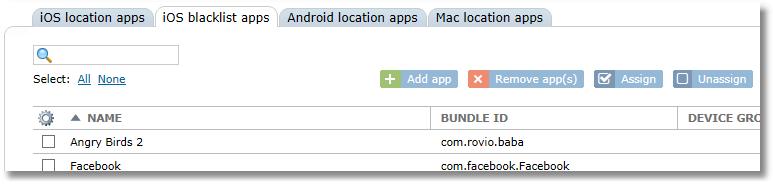 You can also manually remove a single app from a single device from the Device Details area by accessing the Installed Apps tab. Select a managed app from the device and click the Uninstall button.