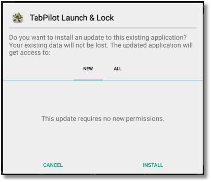 For Standard Mode, the Launch & Lock installer will run. Confirm each prompt to complete the installation.