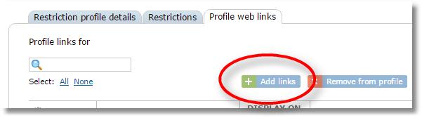 1. Method 1: Add from Web link list: Add the web link to one or more Screen Layouts directly from the web links list.