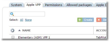 Enter a descriptive name for the VPP account. Click the Choose file button to select the token that you downloaded from the Apple VPP site.