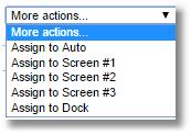 For example, if you wanted to move a group of apps from Screen 1 to Screen 2, you could sort the list by Screen so that all of the Screen 1 items are together, then select multiple items with the