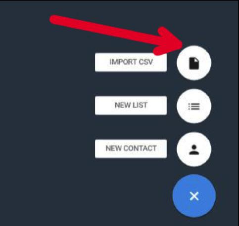 Select the icon, located on the bottom left of the Contacts