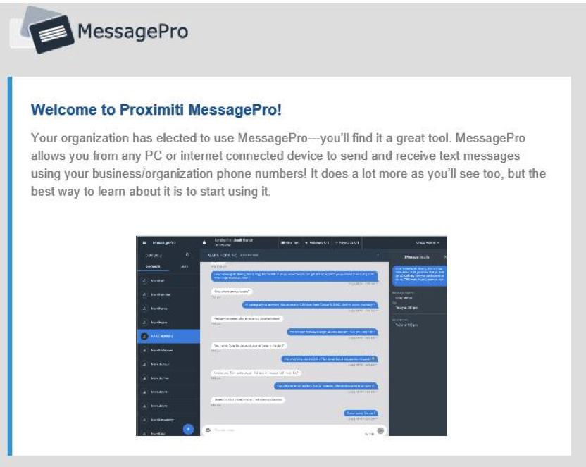 1 Administrator Set Up If you are not the Administrator for your MessagePro account please skip to Chapter 2 of the user guide for the User Introduction. Congratulations on signing up for MessagPro!