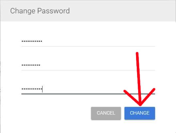 Once you all the fields are filled out select change and your new password has been set!