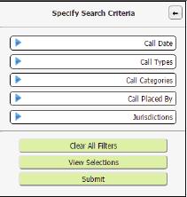 4.2 Configure Search To search for calls meeting specific criteria: 1) On the main portal page, click on the Configure Search icon on the left side of