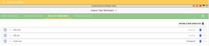 Guest experiences: To view, prioritize, edit, enable/disable or delete the experiences that have already been configured. Tip: If no experiences have been created, this page will be blank.
