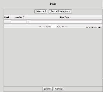 6.3.10.5 PBXs (optional filter) If your hotel property is configured with multiple PBXs, the list of PBXs will appear.