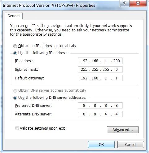 you can enter the DNS server IP address provided by your local ISP. Then click OK to save your settings.