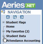 The middle section of the screen will display a Quick Student Search box. There is also an Attendance Summary for today, as well as previous days. My Tasks displays under the Attendance Summaries.