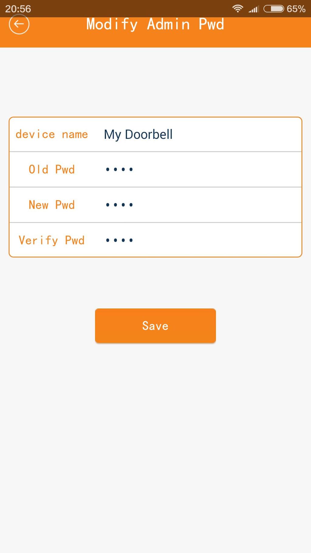 3.5.3.2 Door unlock password To turn on, click on the lock in the main interface and input the