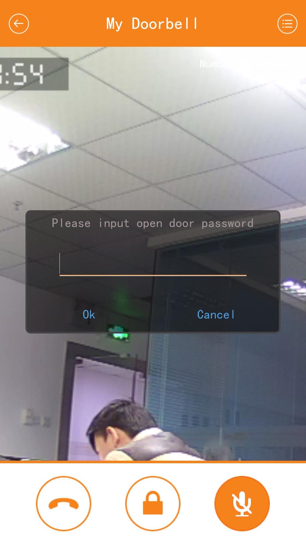 3.5.3.3 Modify the Door unlock password To modify