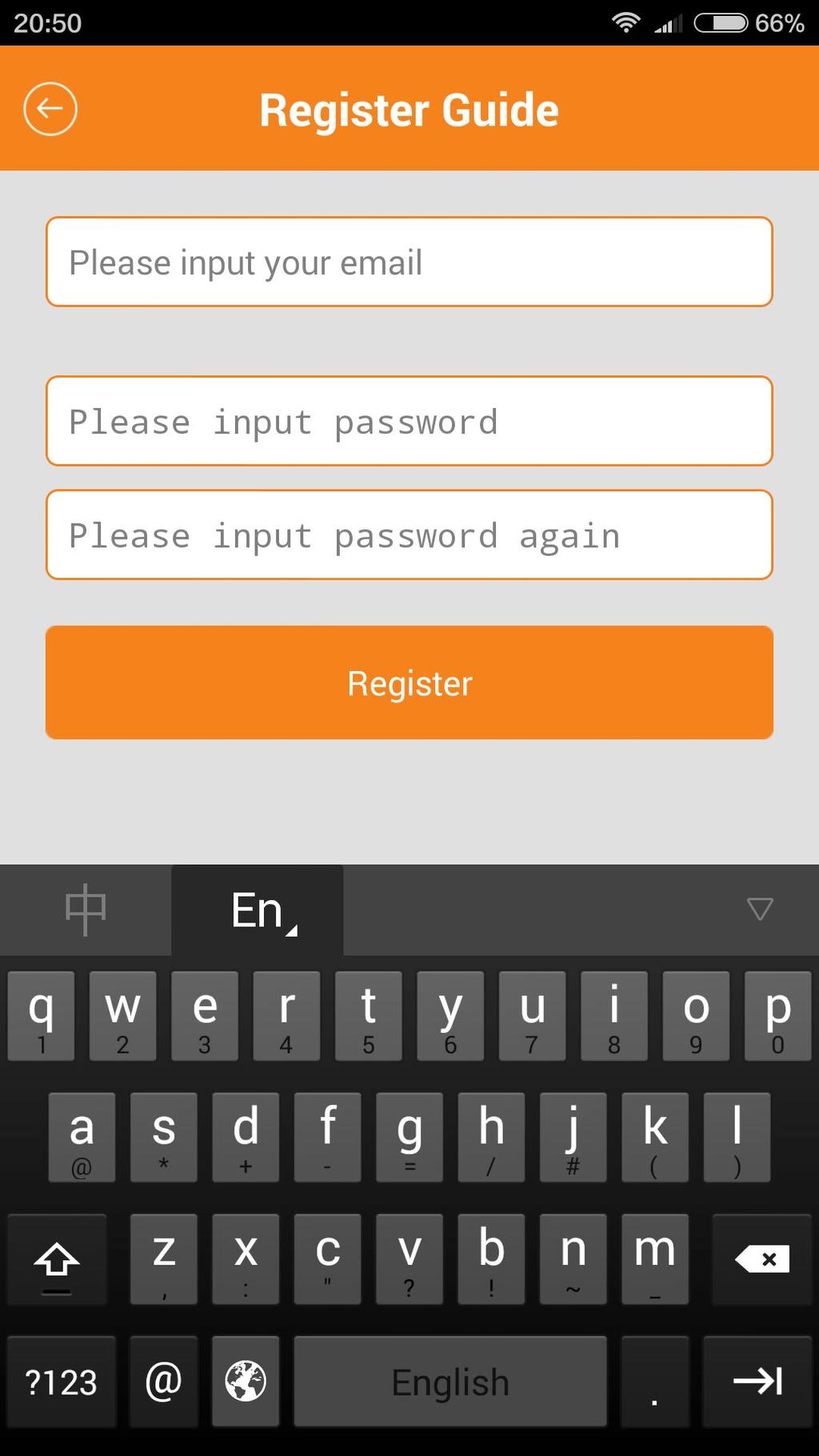 If you have registered an account, you can directly input your email address or ID number and password to log-in.