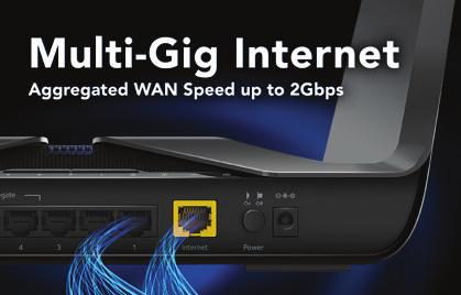 An additional quad-core co-processor handles all Multi-Gig LAN-WAN traffic, ensuring the main processor is available for all other applications.