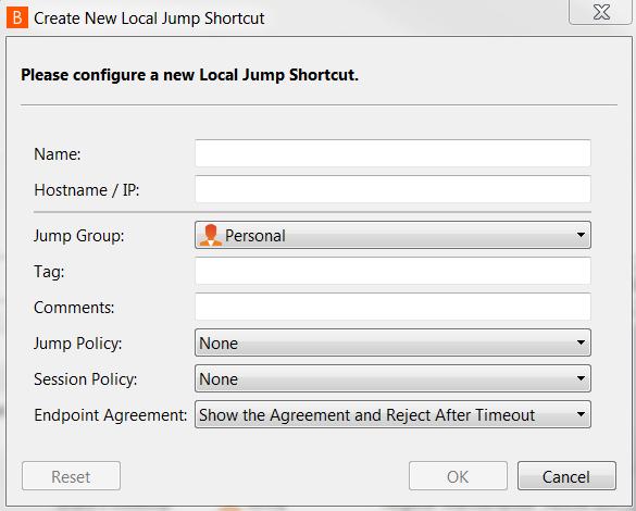 Local Jump Shortcuts Local Jump enables a privileged user to connect to an unattended remote computer on their local network.