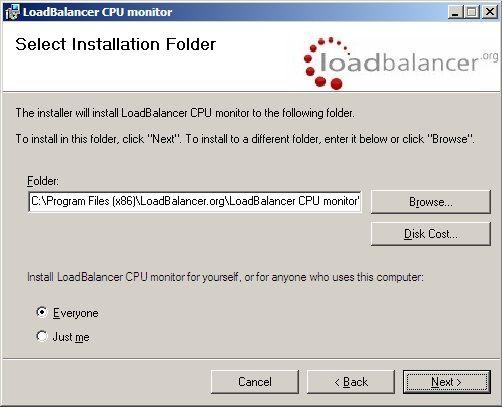 Appendix Select the installation folder and click Next Click Next to start the installation The agent should be installed on all Real Servers in the