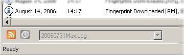 In this view we can see a user record being edited and the template for the right middle finger being downloaded to the Zodiac Max readers.