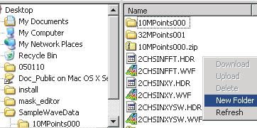 the SL1000, you can also select and delete a folder.) Create folder: Available whether a file, folder, or nothing is selected The following folder names cannot be used.