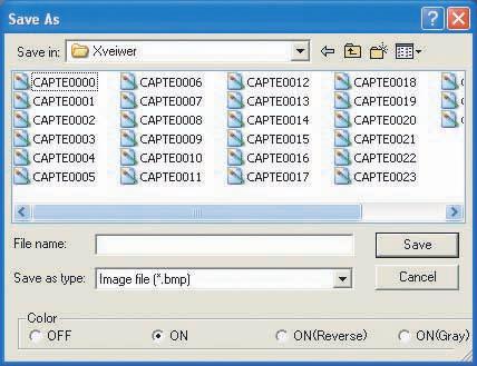 8.4 Operating the Instruments from a PC(Other than the DL9000/SB5000/DLM2000/DL6000/DLM6000/DL850/DL850V) Saving an Image of the Screen Click the CAPTURE on the control screen to display the file