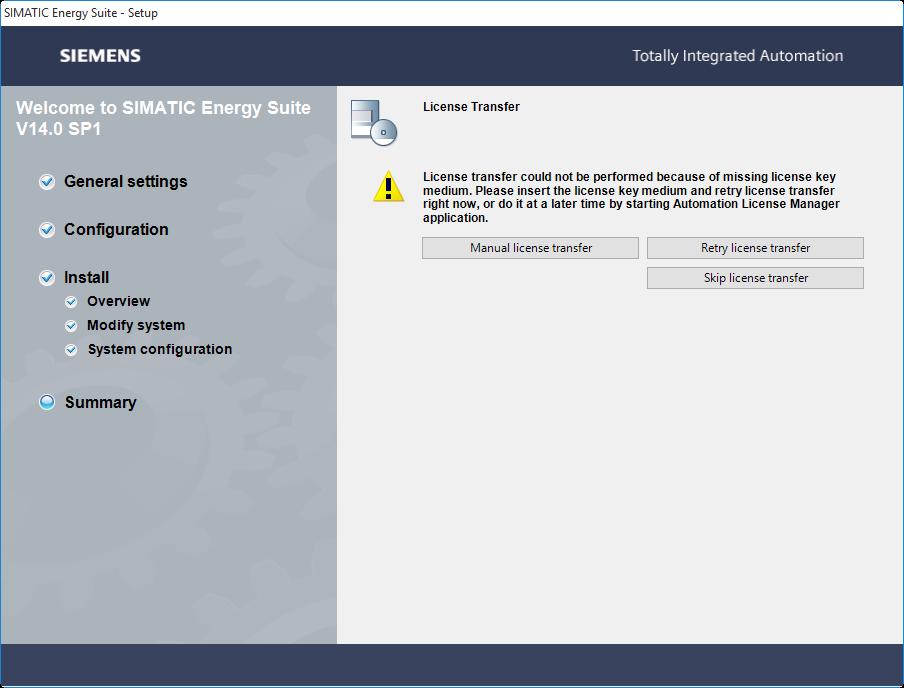 4 Installation of Software and Driver Blocks 4.1 SIMATIC Energy Suite (Engineering) 6.