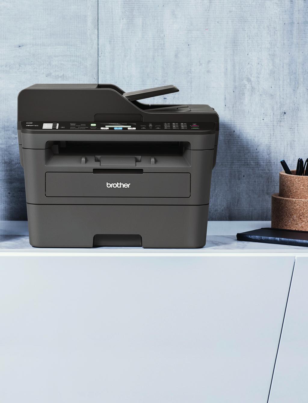 Compact 4-in-1 mono laser printer