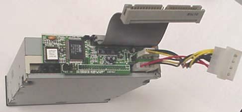When replacing a single drive it will be necessary to use the SCSI extender cable.
