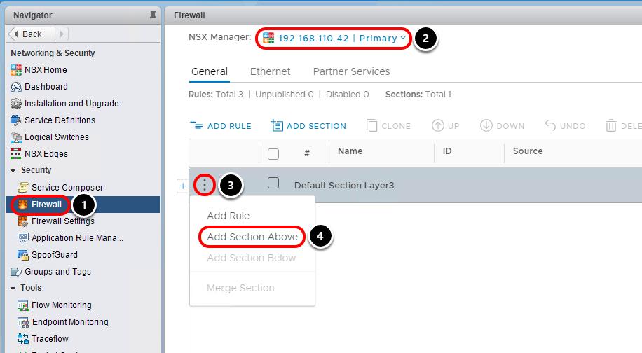 is important to validate that the synchronization is taking place across both NSX Managers. Select 192.168.210.