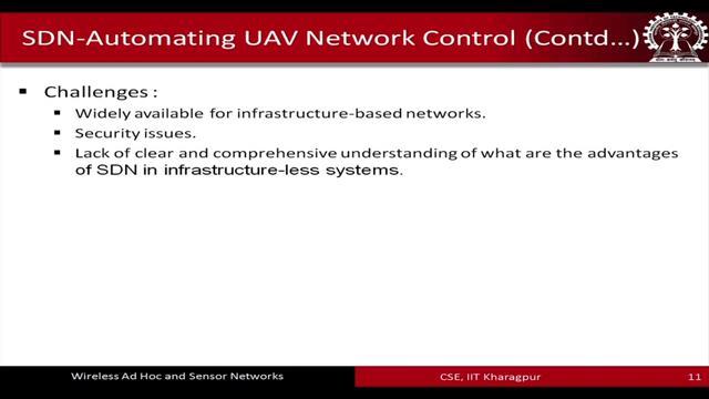 So, why to use SDN once again there is a limit there is a limitation of the communication resources in these networks; that means, the UAV networks nodes are not permanent.