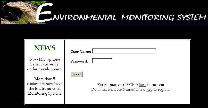 3. External Interfaces Login Screen The login screen allows a new user to create an account, a registered user to login
