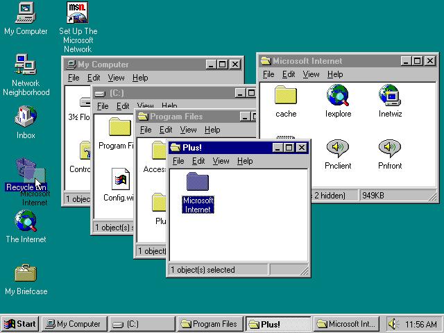operating system to date WINDOWS 95