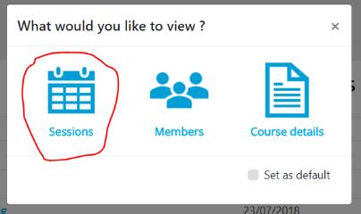 15 View the sessions for the course: And once you re in the sessions page, click Add session just underneath the session table The price you ve already set for the session will be pre-set, as will