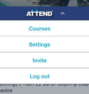 22 15. Sending a personal invitation When you create a share link in the Attend web app you can paste it onto your website, social media page or email it to one of your contacts.