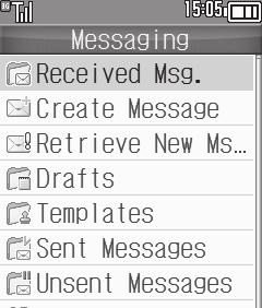 Handling Messages Managing & Using Messages Folders Messages are organized in folders by type.