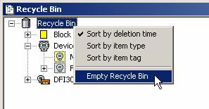 SYSCON 6.3 - User s Manual To remove all items form the Recycle Bin, right-click the Recycle Bin icon and click Empty Recycle Bin. Figure 6.2.